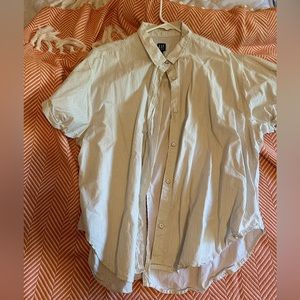 Gap striped button down shirt